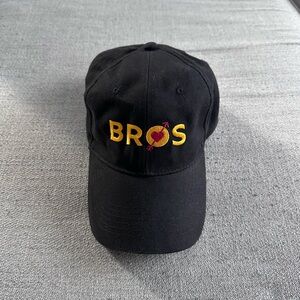 Bros Movie Black Cap with Embroidered Design